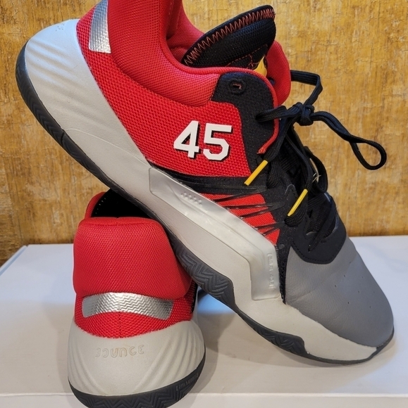 NEW Adidas DON Issue 1 \'Black History Month\' Shoes Gray Red Cavs EF9911 Mens 13 main image 6